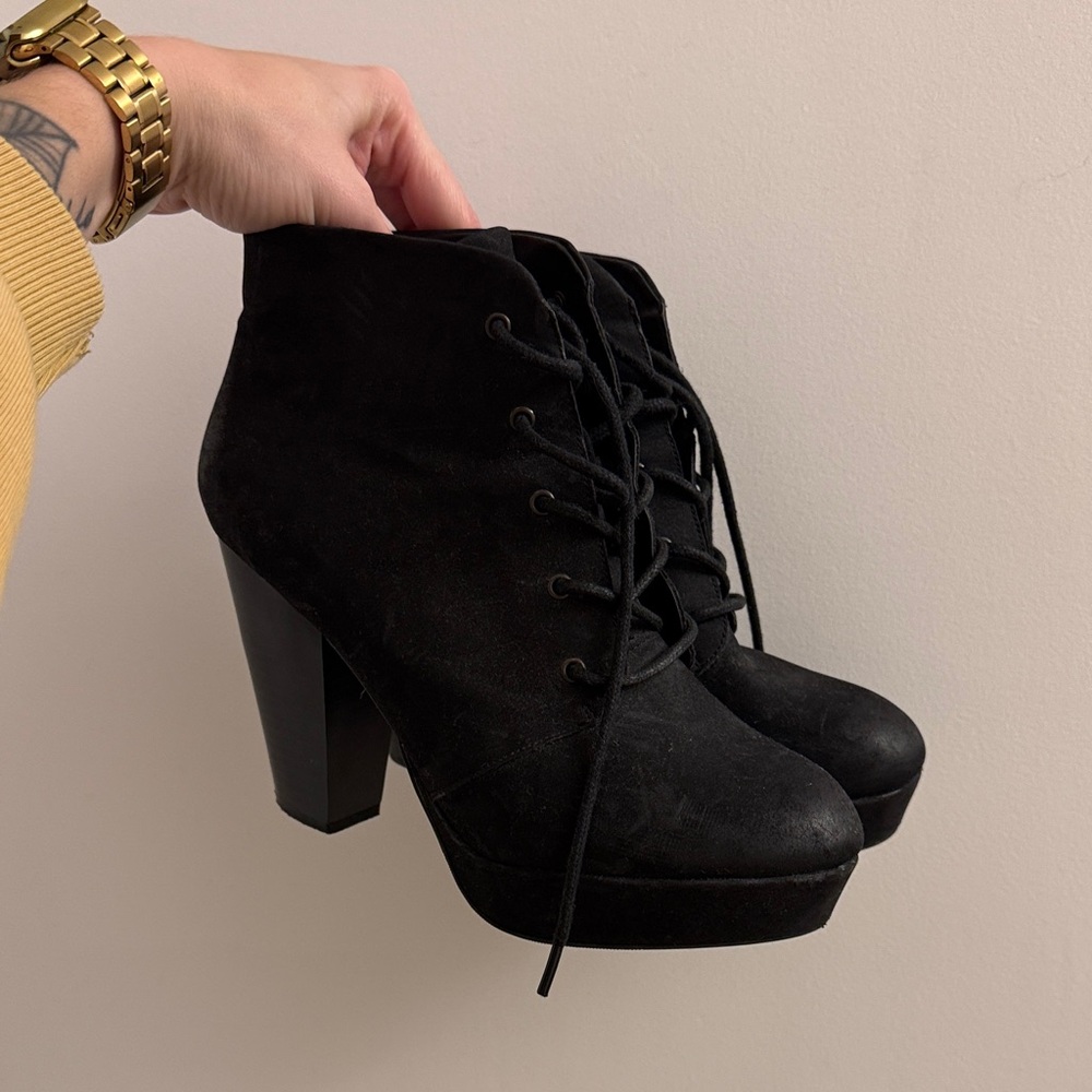 Mossimo Supply Co. Black Heeled Boots